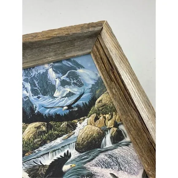 John Van Straalen Fishing At Eagle Rocks Framed Art Print 13in L x 11in W DJ1770 - Picture 5 of 12